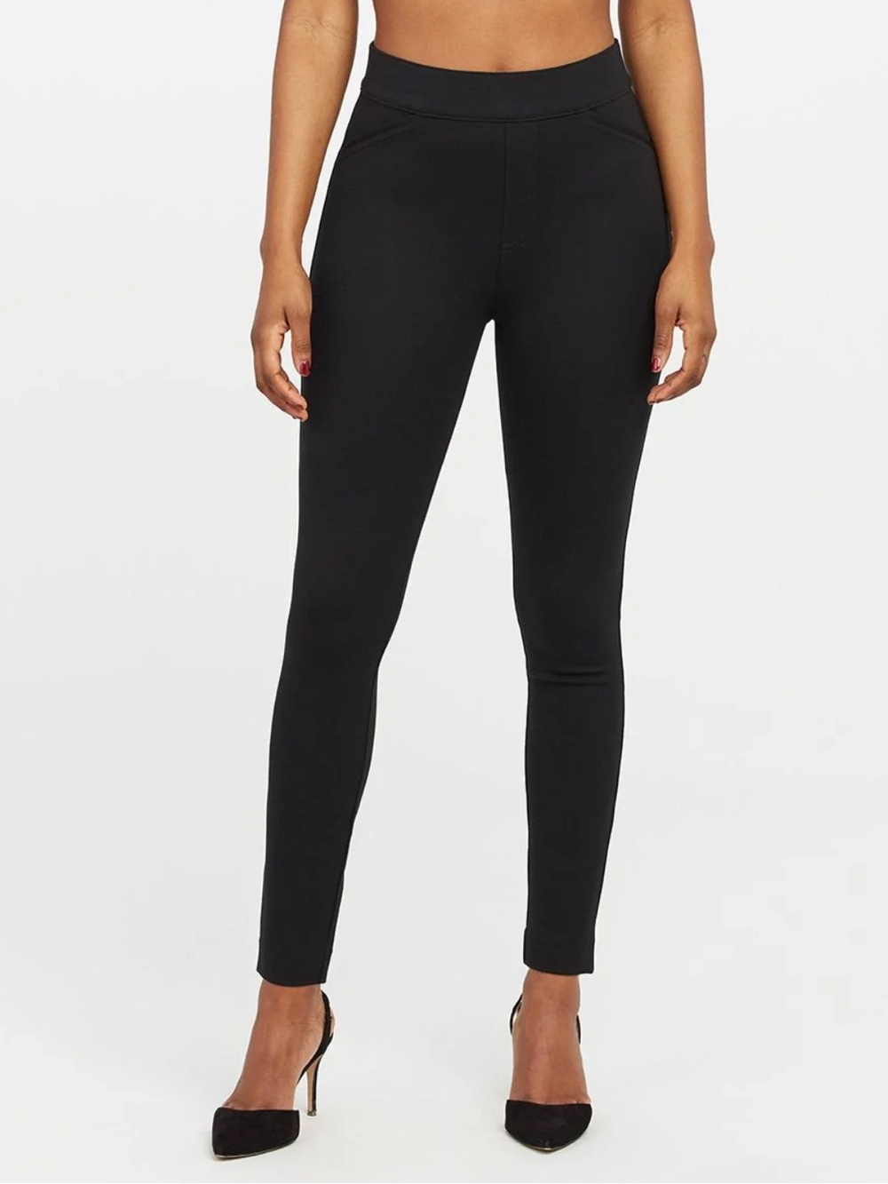 SPANX The Perfecr Black Slim Ankle Backseam Skinny Pants 20251R